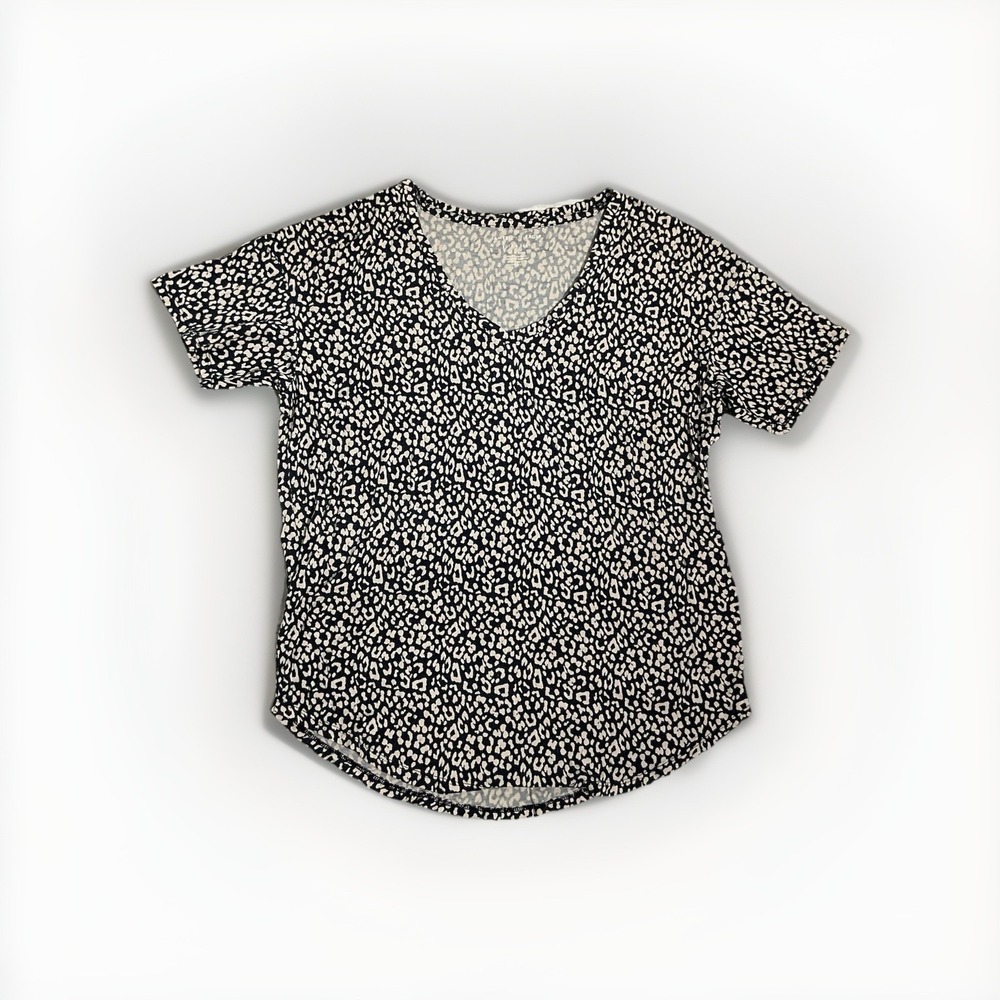 American Eagle Soft Sexy‎ Women's XS Extra Small Short Sleeve Shirt Leopard